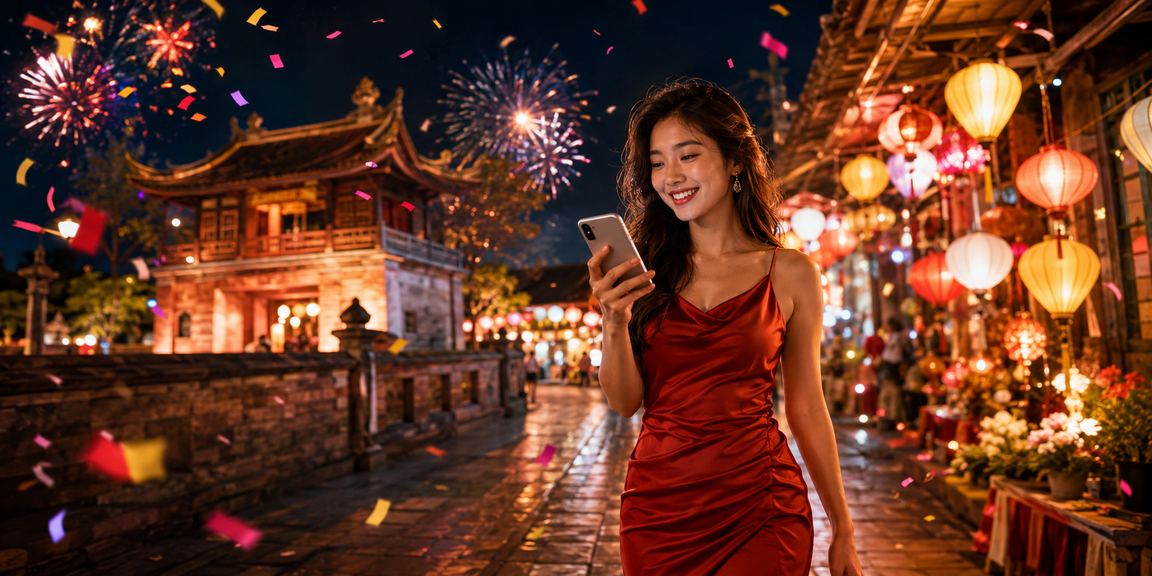 Người dùng Hà Nội theo dõi sự kiện thể thao và nhận ưu đãi tại chợ đêm qua di động