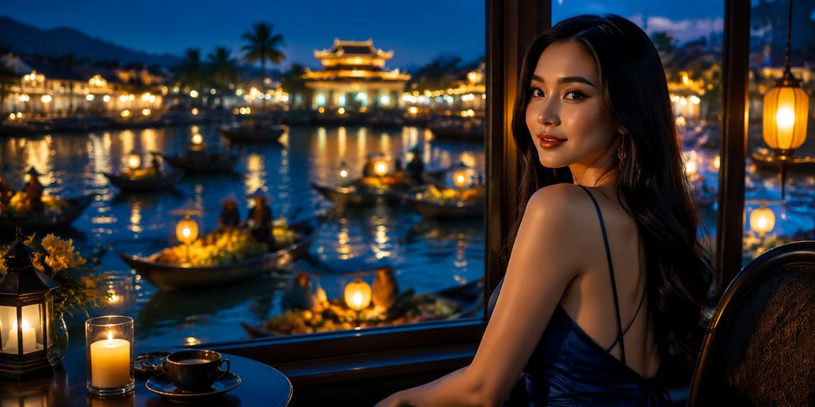 Người dùng tại Huế thư giãn với cà phê và theo dõi kèo bóng đá trực tuyến buổi sáng