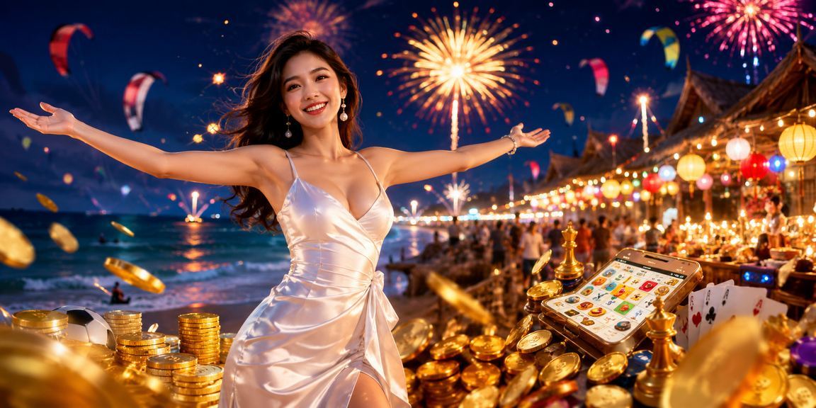 Không khí chợ đêm Mũi Né sôi động với trò chơi bài và cá cược trực tuyến buổi tối